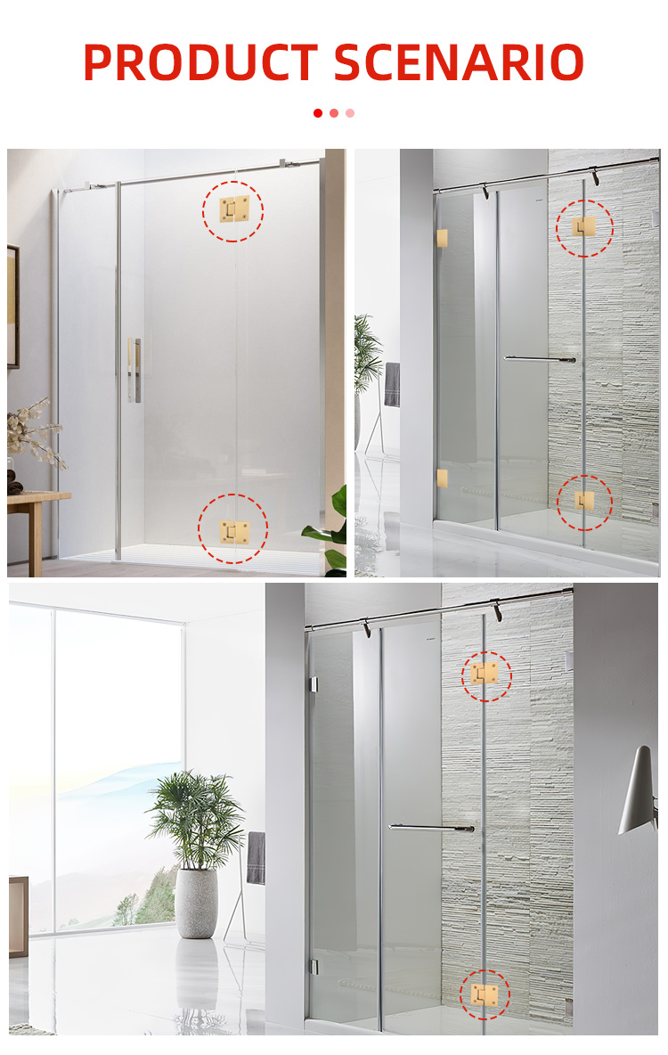 Acrylic Tray 180 Degrees Wall To Glass Door Hinge Frameless Glass Pivot Hinge Hydraulic Shower Hinges