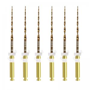 Quality Dental Rotary File Only One Gold Rotary Wave Files For Root Canal Treatment wholesale