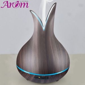 Quality Elegant Vase Shaped 400ml Wood Grain Aromat Diffuser wholesale