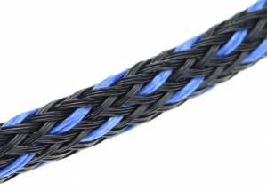 China 16mm PET Flame Resistant Expandable Braided Cable Sleeving for Protection on sale