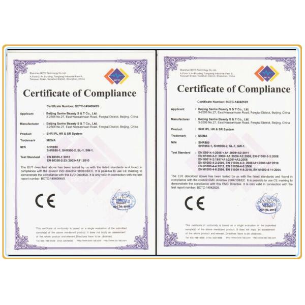 Beijing Sanhe SHR950B laser ipl shr super hair removal machine