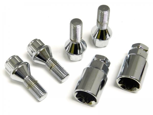 Cheap Shockproof Alloy Locking Wheel Bolts 31 Mm Thread Length Tapered Key for sale