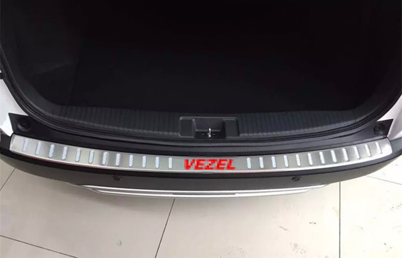 Tail Gate and Side Door Sill Scuff Plates For HONDA All New HR-V 2014 HRV