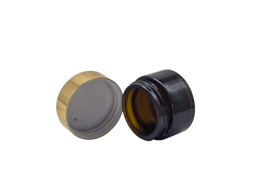 Screw Aluminium Cap Clear Black Lid 50g Empty Cream Bottles