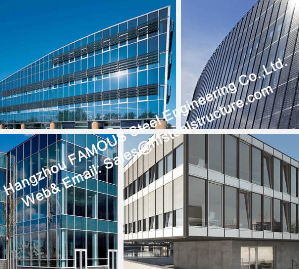 Double GlazedInsulation And Laminater Glass Facade Curtain Wall Unitized And