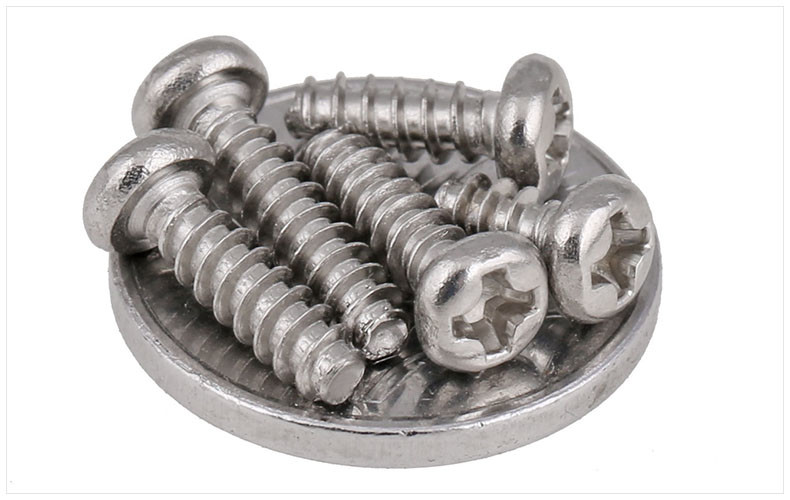 Drive Pan Head Thread Cutting Metal Tapping Screws , Self Tapping Metal Screws For Steel