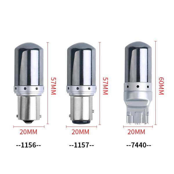 144SMD Auto 2880lm LED Tail Light Bulbs 1157 P21W 7443