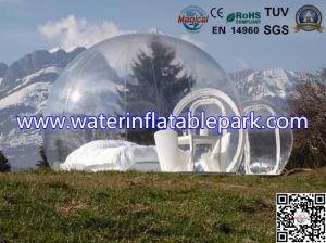 Quality 1.0mm Clear PVC Inflatable Lawn Bubble Tent For Family Rest Sleep wholesale