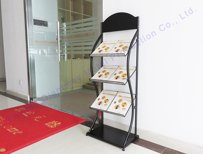 Journal Shelf Library Book Rack Metal Magazine Stand