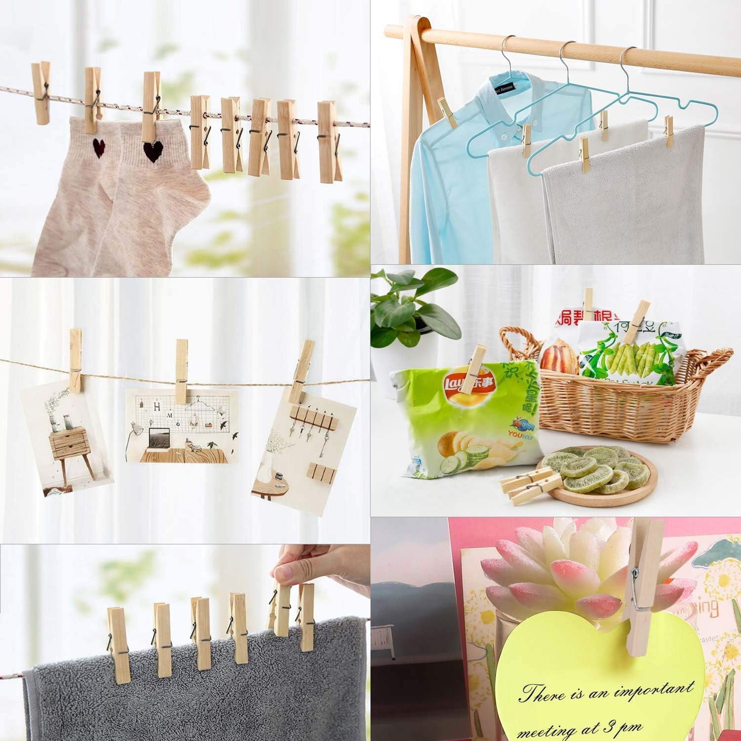 Wooden Clothespins