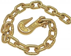 China Conveyor Chain Function Standard Grade 70 Chain with Clevis Grab Hook Yellow Zinc on sale