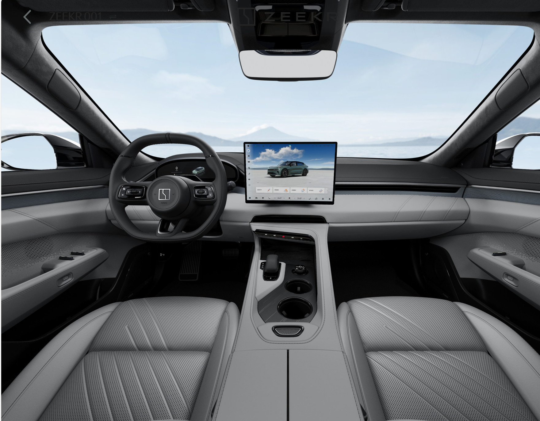 1032km Long Range Geely Zeekr 001 EV Electric Car 400kw Horse Power