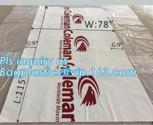 China top covers clear plastic window covers printed pallet covers, Jumbo PE Plastic Type Reusable Pallet Cover, Gusseted Side on sale