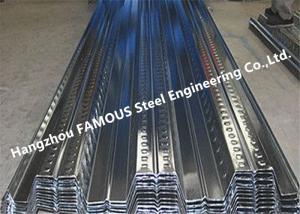 China Anti Seismic Galvanized Corrugated Steel Floor Decking Permanent Upholding on sale