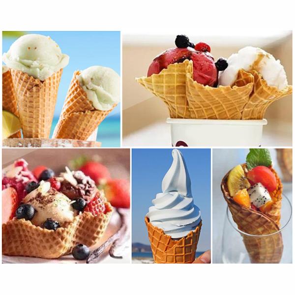 1.2W Adjustable Thermostat Electric Ice Cream Cone Baker Waffle Cone Maker for Commercial