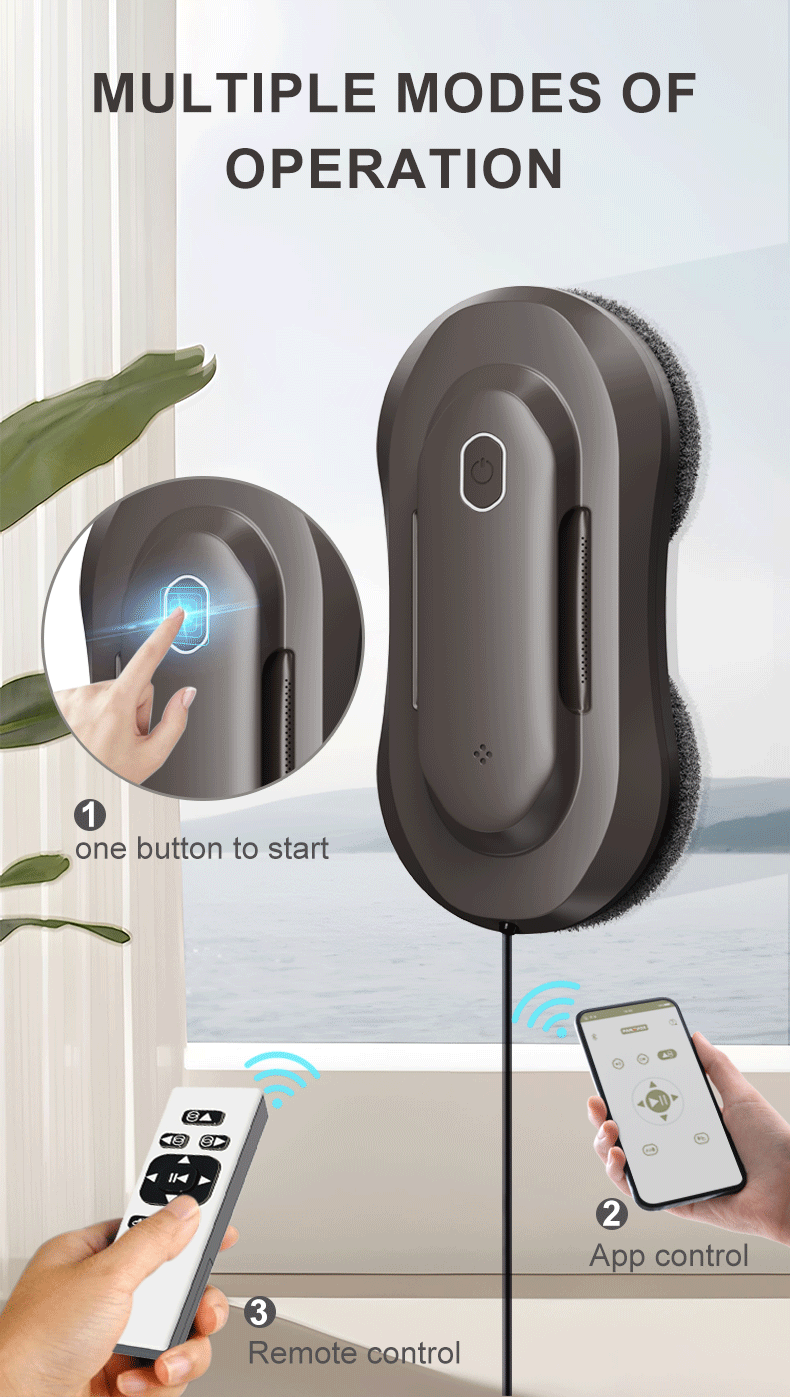 Private Mold Yes 2024 Electric Window Cleaning Robot for High Rises and Glass Cleaner