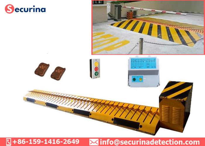 Remote Control One Way Automatic Spike Barrier , Road Tire Killer