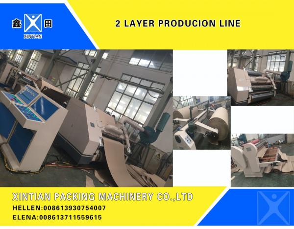 Cheap Fixed Corrugated Single Facer Corrugated Carton Machinery CE / ISO9001 for sale