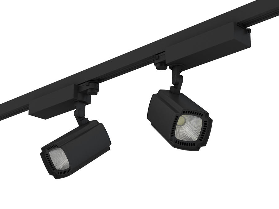 AC100-240v Led Track Lights CRI90 Natural White 35w Led Track Spotlights