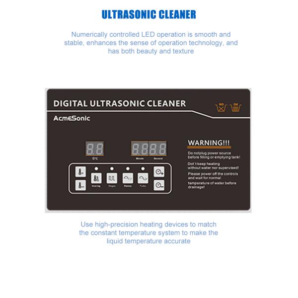 15L Ultrasonic Washing Machine Cleaner Dual Frequency For Bicycle Chain Clean