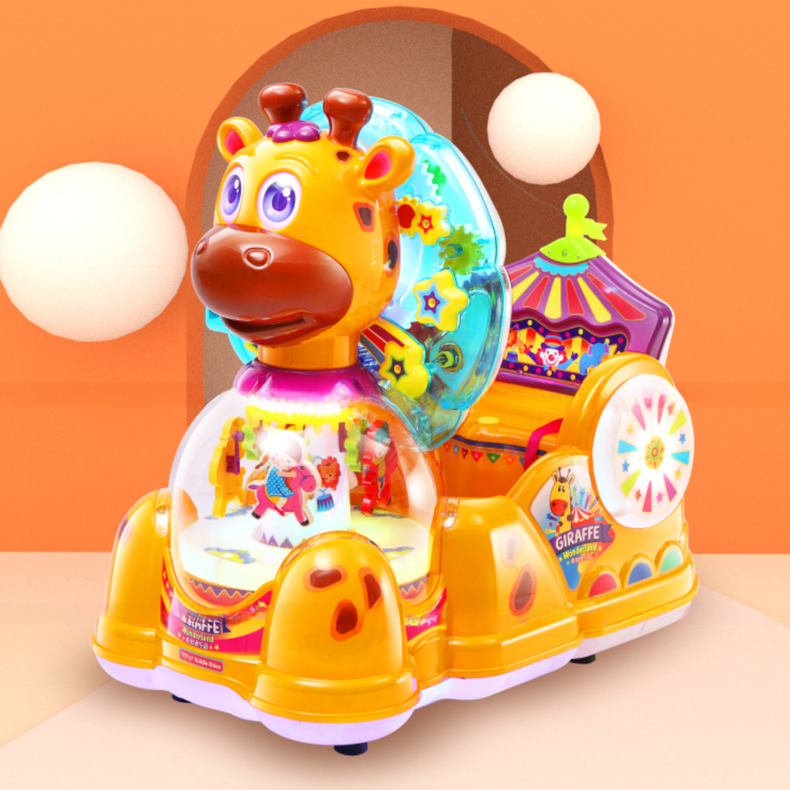 Shopping mall coin operated wonderful deer kiddie rides for sale