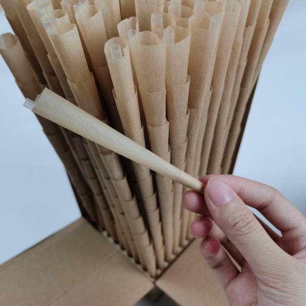Pre Rolled 17g Organic Hemp Cones 1/4 Size Made Of Natural Bamboo Fiber