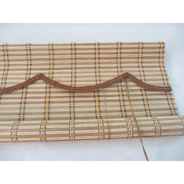 Popular Bamboo Roman Blinds , Bamboo Window Shades Weaving With Raffia