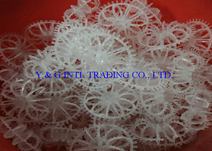 Mass Transfer Efficiency Plastic Tellerette Random Packing Transparent Or Customized Color