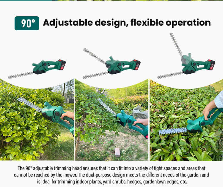 Versatile Hedge Trimmer And Grass Cutter Combo With Lightweight Cordless Design