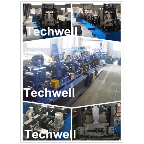 Cz Purlin Roll Forming Machine , Metal Roll Forming Machine 15-20m / Min Speed