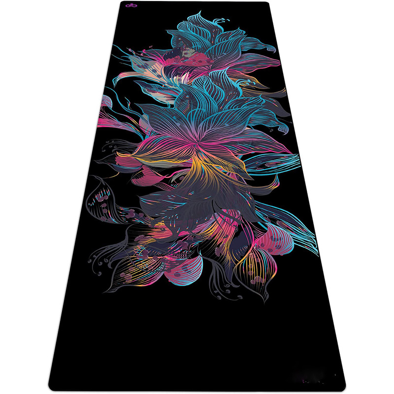 Minglu YM-017 Custom Design Non-Slip Rubber Yoga Mat Eco Friendly Exercise & Workout Mat  Pilates and Floor Exercises