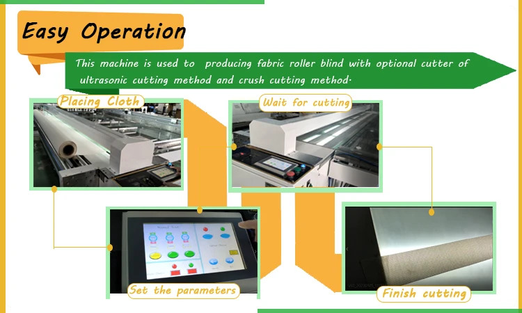 Blackout Dream Roller Blind Cutting Machine Pressure Zebra Blinds Cutting Machine