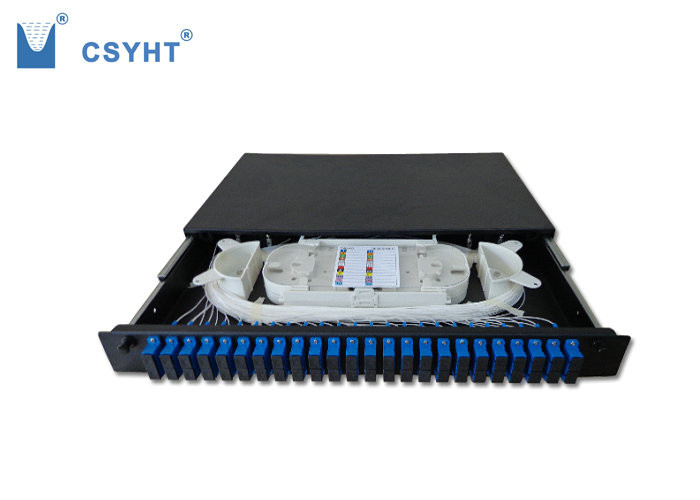 24 Ports Drawer Type Sliding Type FTTH Fiber Optic DISTRIBUTION PANEL