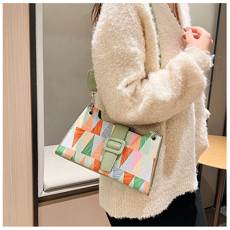 Popular Designer Shoulder Crossbody Bags Autumn Casual Women Bags in Contrasting Colors