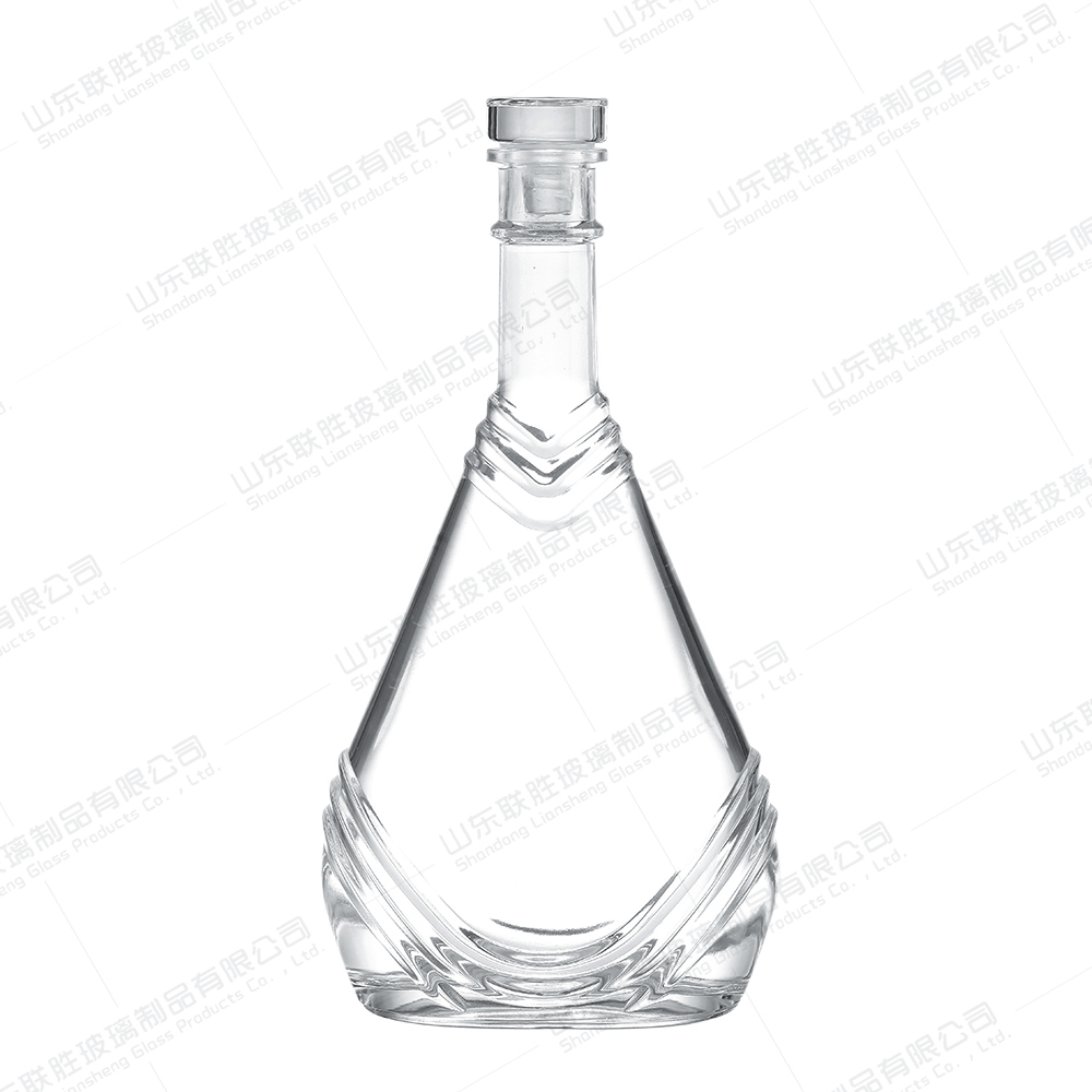 Customized Transparent Glass Bottle for Vodka Whiskey Gin Beverages 500ml 700ml 750ml