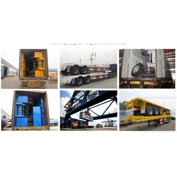 3 Axles 60T Gooseneck Low Bed Semi Trailer