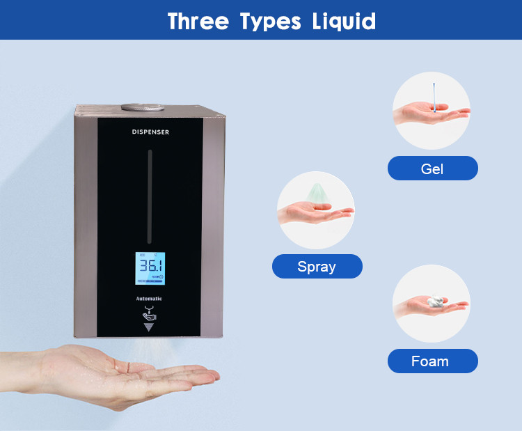 Contactless TF88 Infrared Sensor Thermal Measurement Hand Sanitizer Dispenser Kiosk