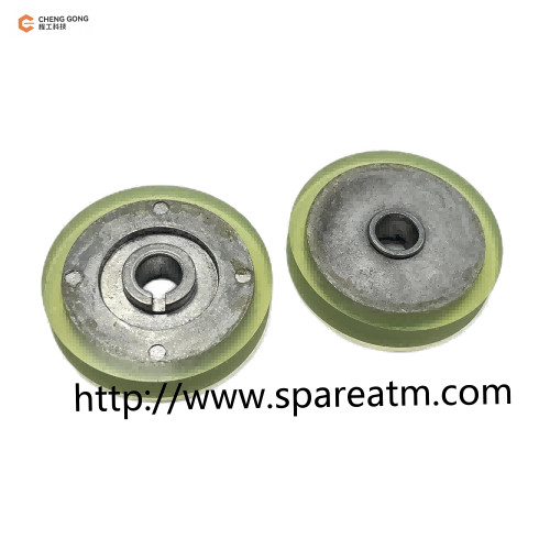 Fujitsu F510 ATM Machine Parts KD03300-C601 Note Feeder Thin Wheel With Rubber