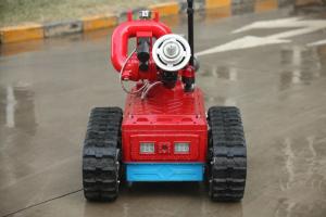 China Remote Control Automatic Fire Fighting Robot , Automatic Fire Extinguisher Robot on sale