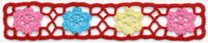 elegant 4.8-5cm width 10 yard / lot DIY handmade craft crocheted lace trim for garments