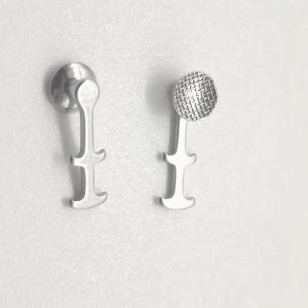 2024 MFDS Safety Standard Design Stainless Steel Dental Orthodontic Lingual Button with Hooks