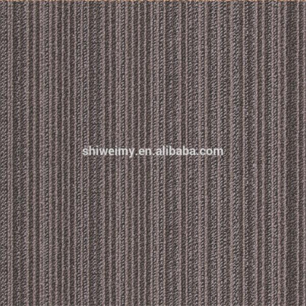 Rectangular shape nylon yarn pvc backing carpet tile