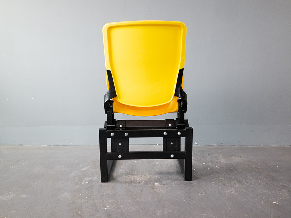 Plastic Beam Mounted Stadium Chair With Riser Mounted Brackets