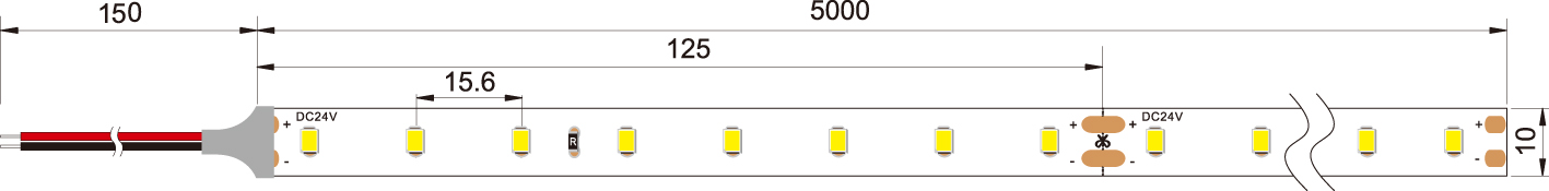 Constant Voltage 160lm/W High Efficiency Flexible Strips CE DC24V smd2835 Led Strip lights for linear lighting system