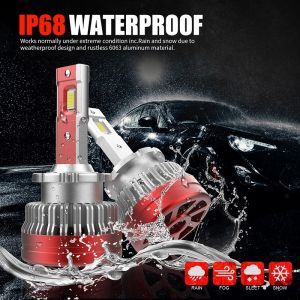 12V Led Headlight Canbus Decoder 30000H Lifespan H13 D4S D5S