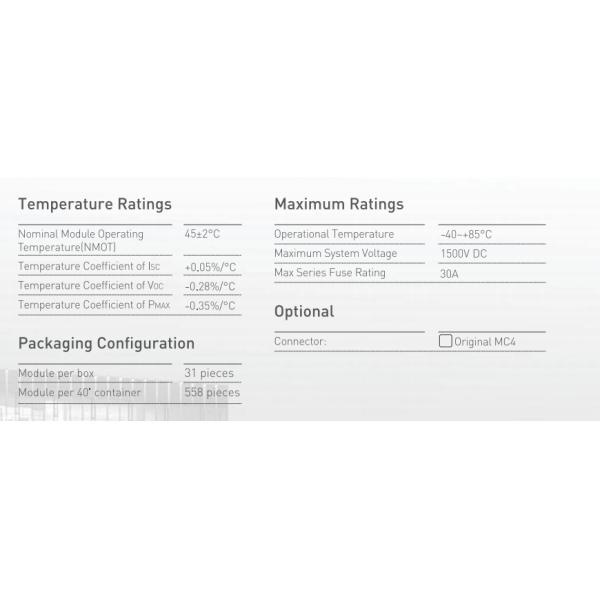 595-615w Anodized Aluminum Alloy TOPCON Monocrystalline Solar Module with MC4 Connector