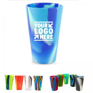 Quality Custom Logo 16OZ Silicone Pint Glass Beer Mug Wine Cup wholesale