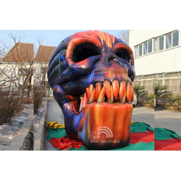 Giant Inflatable Skull Entrance Halloween Decoration Inflatable Devil Skeleton Skull Head For Club Party