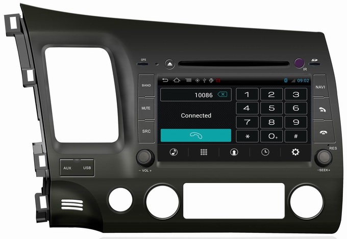 Ouchuangbo Car Radio Stereo DVD for Honda Civic (left) 2006-2011 GPS Navigation USB S150 Platform OCB-044C