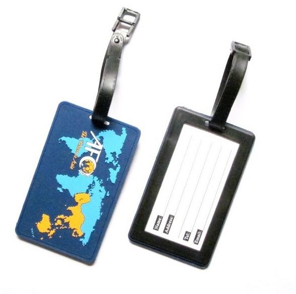 Cheap Wholesale custom 3D soft PVC luggage tag,bag tag for travel for sale